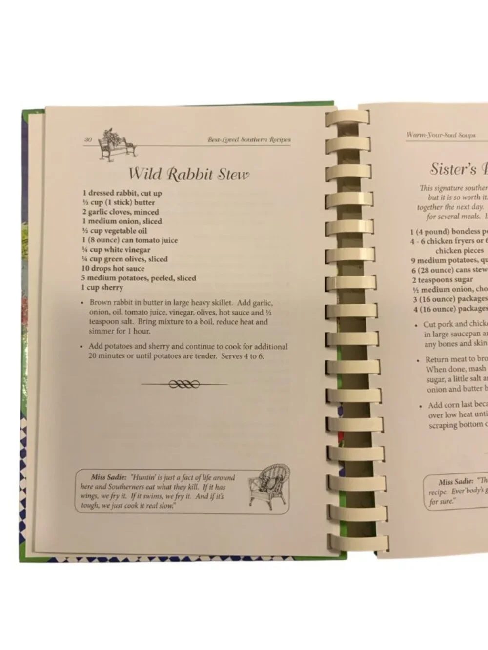 Best-Loved Southern Recipes Cookbook Spiral Bound 2009